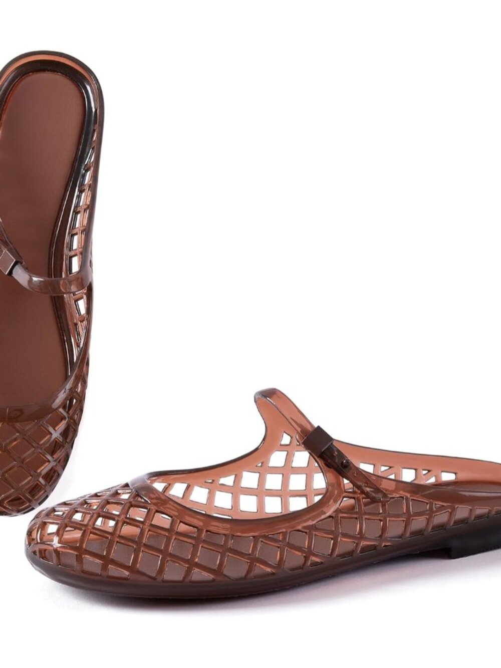 Women's Waterproof Mary Jane Jelly Flats: Stylish Summer Slide Sandals Size 9